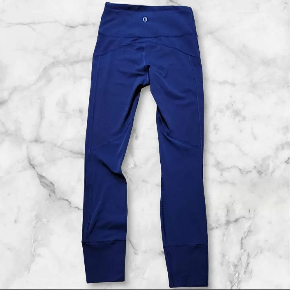 Lululemon Size 2 Hit It Tight Hero Blue Mesh 25